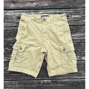 American Eagle Active Flex Classic Fit Khaki Y2K Skater Shorts Sz 30